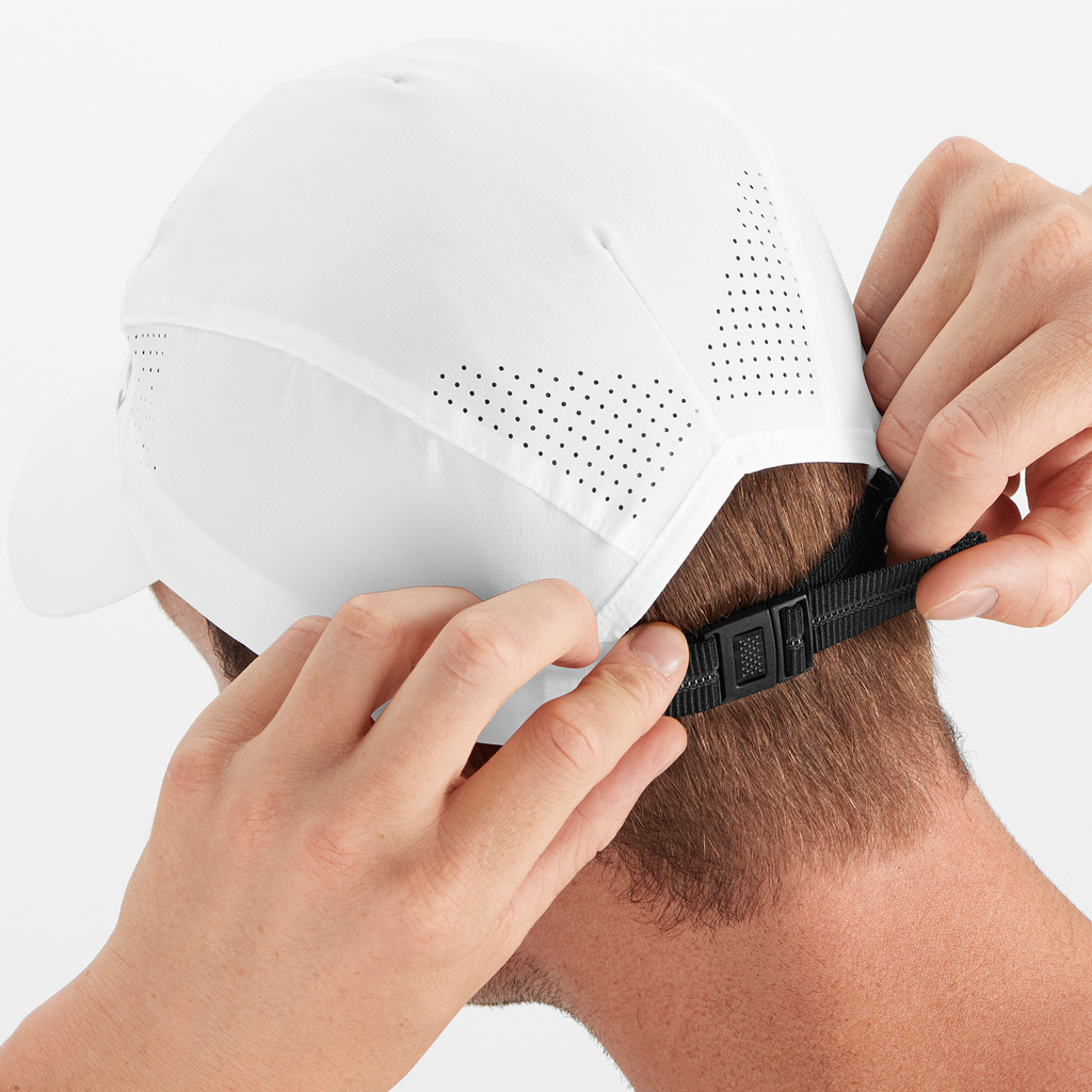 Aerobill running cap white osfa clearance