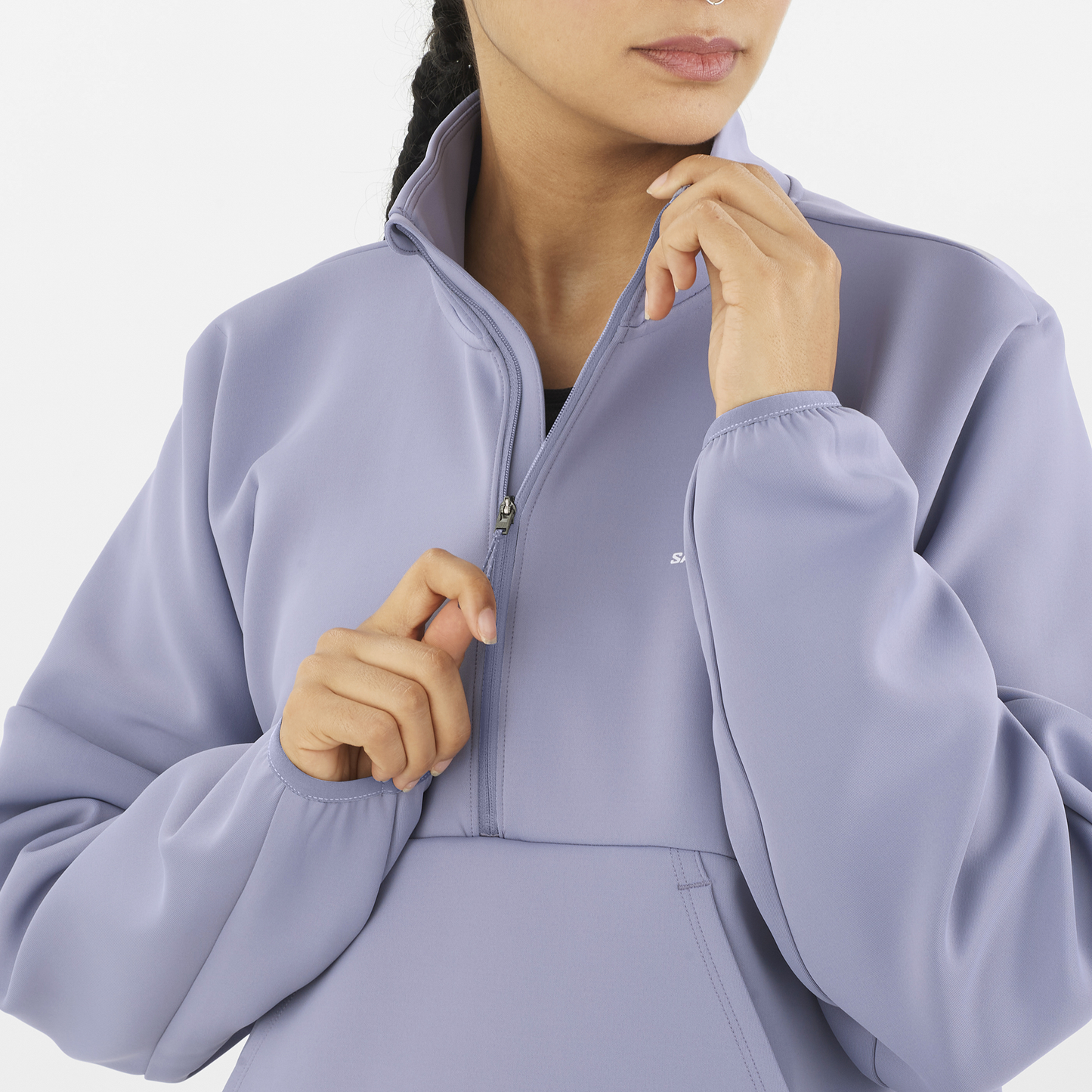 SHAKEout HALF-ZIP CROP SWEATER WOMEN'S