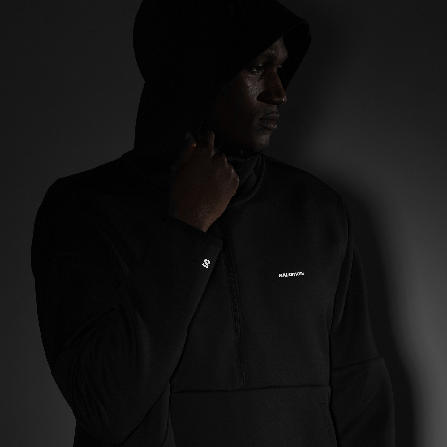 SHAKE HALF ZIP HOODED SWEATER MEN'S