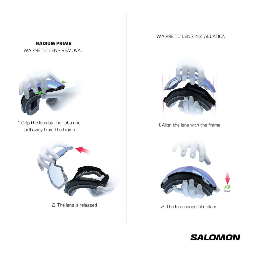 [型落ち特価]SALOMON RADIUM PRIME SIGMA+1LENS Radium Prime Sigma Snow Goggle with Extra Lens | Salomon