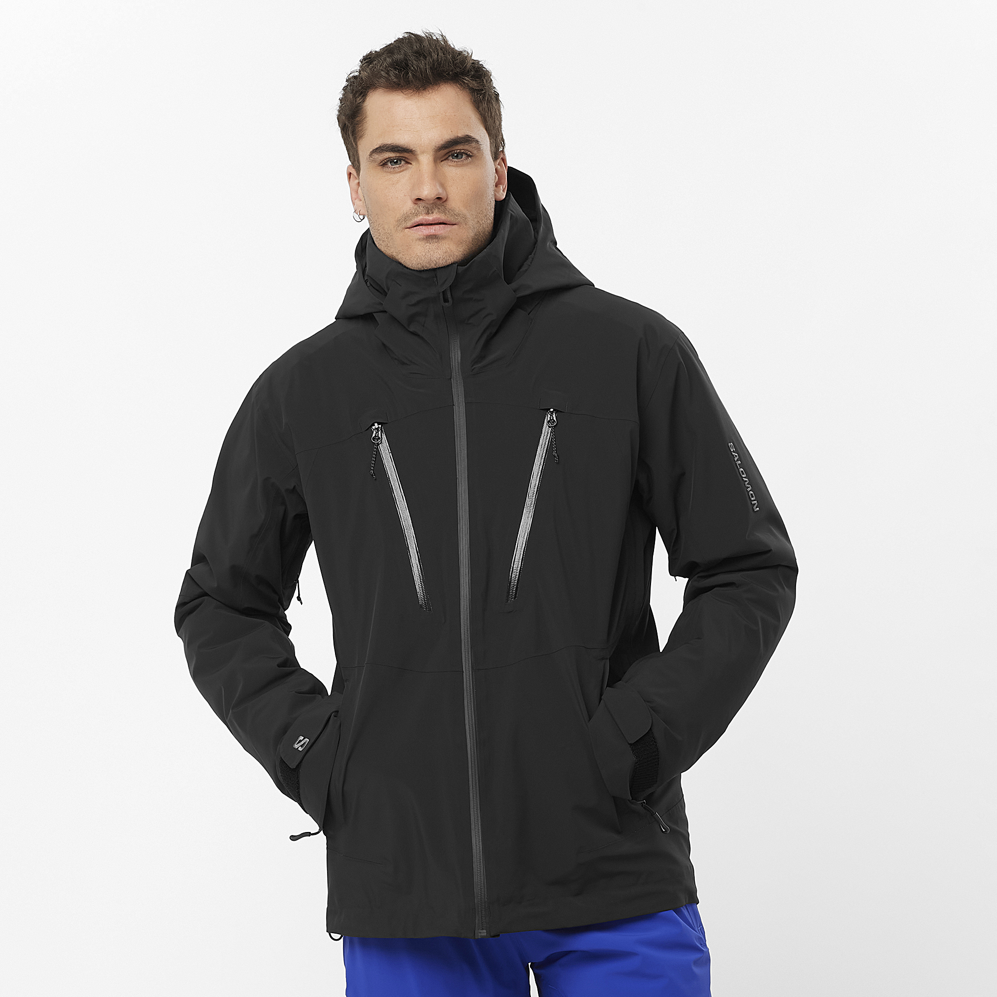 SALOMON ZERO JACKET W S 352627 ブラック/ホワイト LC2332500_0_MOD_brilliantjacke